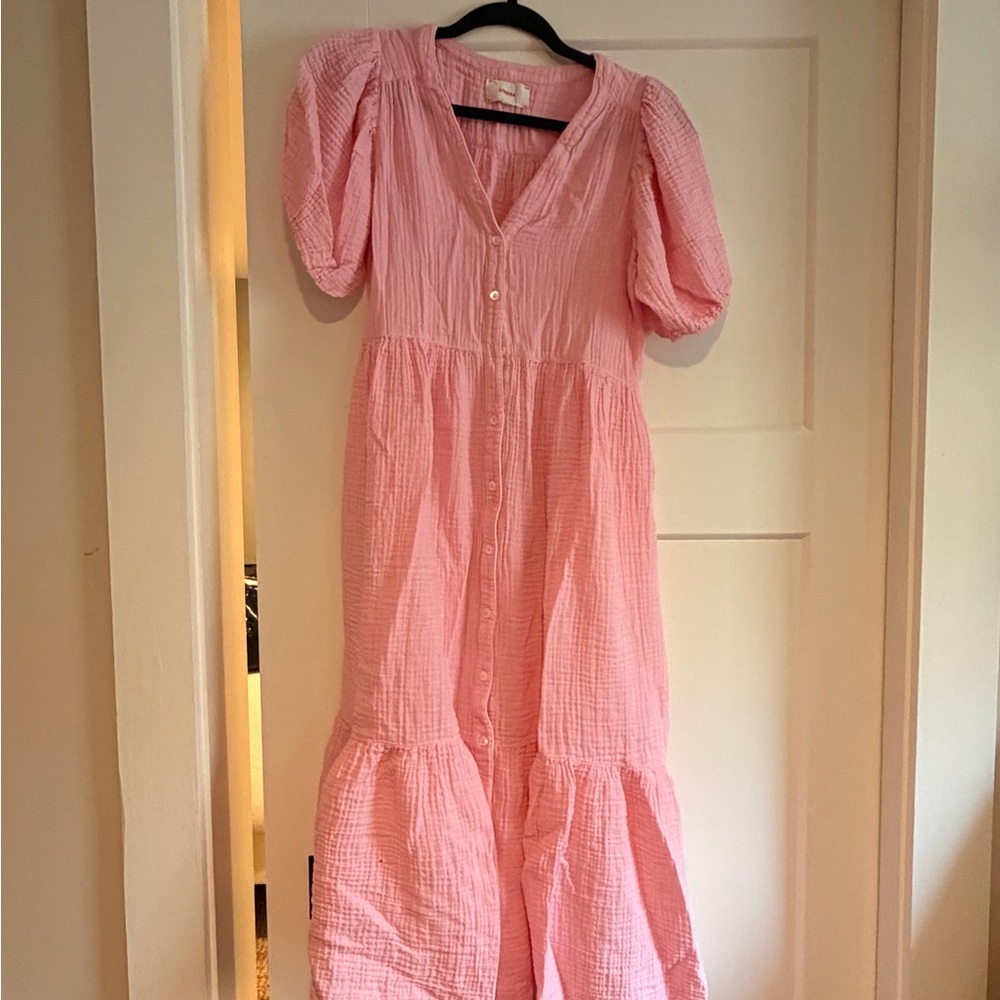 XiRENA Pink Casual Dress